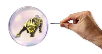 bull in financial bubble