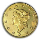 Front - Gold dollar liberty coin