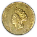 Front - Gold dollar indian head