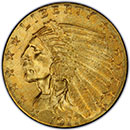 Front - 2.5 dollar Indian Gold Coin
