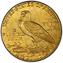 Back - 2.5 dollar Indian Gold Coin