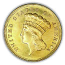 Front - 3 dollar Indian Princess Head Gold Coin
