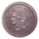 Front - 1839 braided hair cent