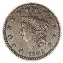 Front - 1816 matron head large cent