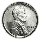 Front - 1943 lincoln steel penny