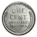 Back - 1943 lincoln steel penny