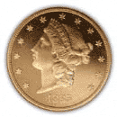 DOUBLE EAGLE 1877-1907 Coronet, TWENTY DOLLARS