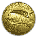 Back - double eagle high relief gold coin