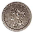 Front - 1840 braided hair cent