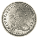 HALF DIME 1800-1805 Draped Bust, Heraldic Eagle