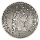Front - Half dime coin