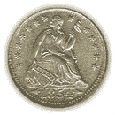 Front - Half dime coin