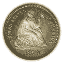 HALF DIME 1860-1873 Legend Obverse