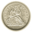 Front - Half dime coin