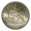 Front - half dollar seated liberty