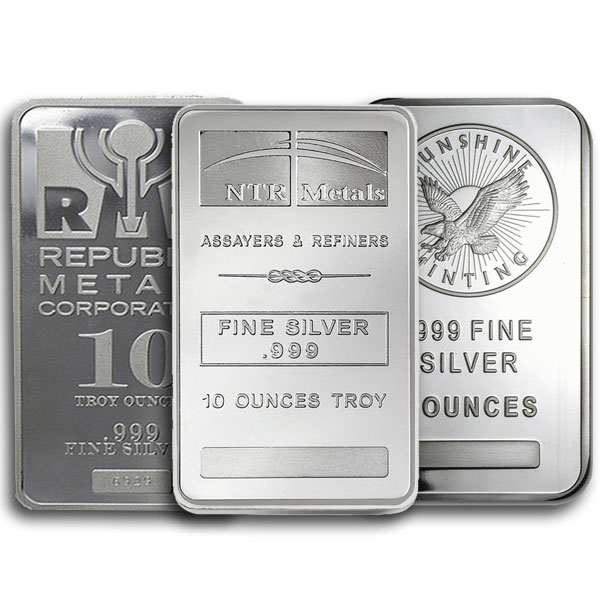 Front - Silver 10oz. Bar