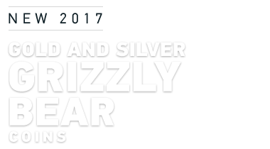 NEW 2016: Gold and Silver Grizzly Bear Coins