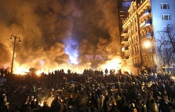 Ukraine Crisis smoke clouds
