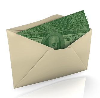 money in envelope