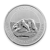 Front - Silver Polar Bear ($8)