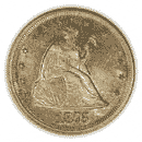 Front - TWENTY-CENT PIECE 1875-1878 Liberty Seated