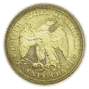 Back - TWENTY-CENT PIECE 1875-1878 Liberty Seated