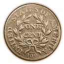 Back - 1796 draped bust dollar