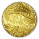 Back - 1908 double eagle gold coin