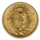 20 dollar St. Gaudens Gold Double Eagle Coin