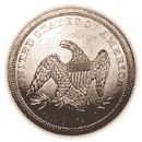 Back - SILVER DOLLAR 1840-1865 Liberty Seated