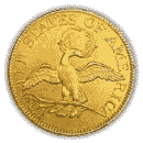 Back - 1795 gold eagle coin
