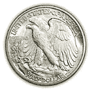 Back - walking liberty half dollar