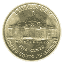 Back - 1938 jefferson nickel wartime