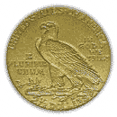 Back - 5 dollar Indian Head Gold Coin