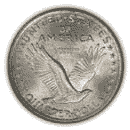 Back - QUARTER DOLLAR 1916-1917