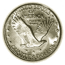 Back - QUARTER DOLLAR 1917-1930 Standing Liberty, Type II