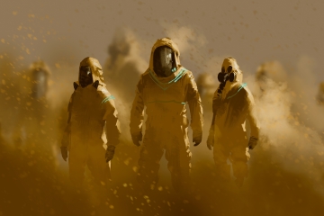 Men in hazmat suits