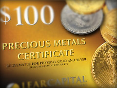 $100 Precious Metals Certificate