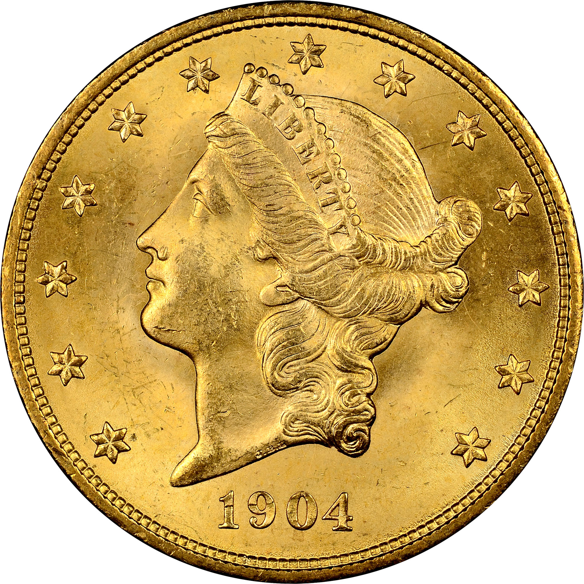 Front - $20 Gold Liberty
