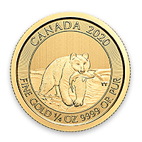 Lear Capital Exclusive Coin - RCM Kermode Spirit Bear Gold .25 Oz