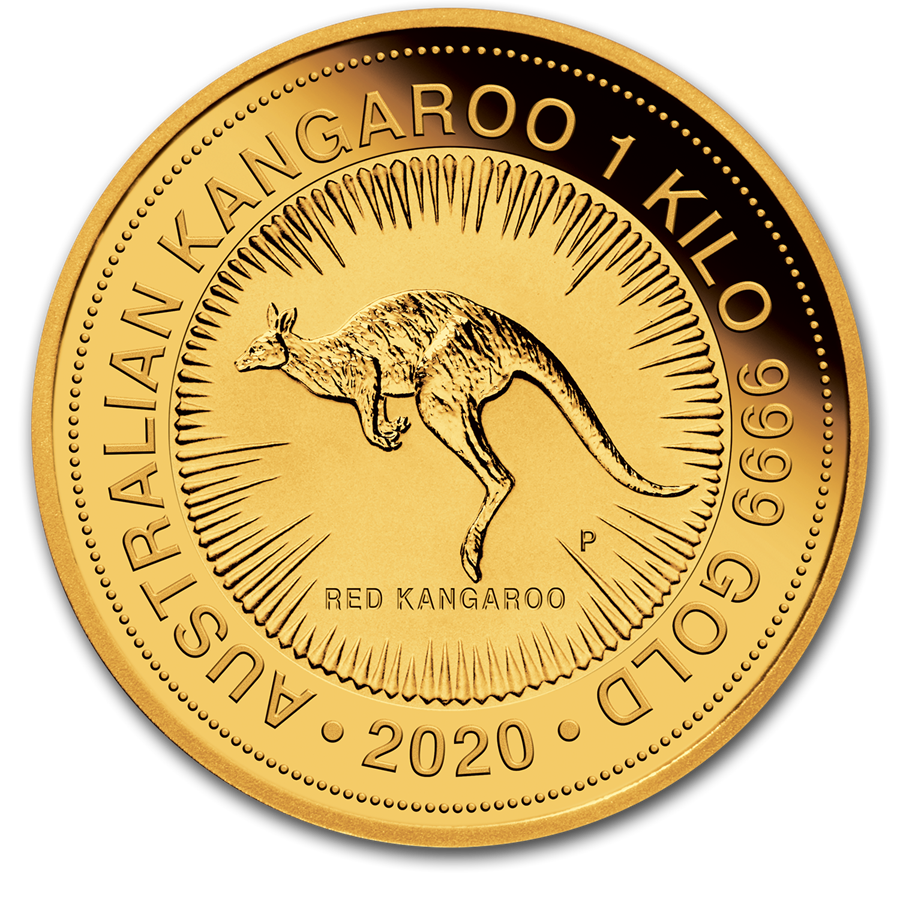 Gold Australian Kangaroo