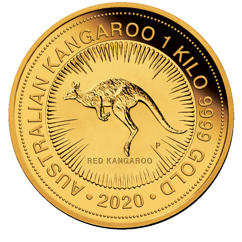 Gold Australian Kangaroo