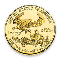 Back - American Gold Eagle Coin