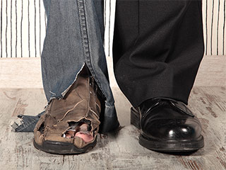 Shabby vs. dressy clothes